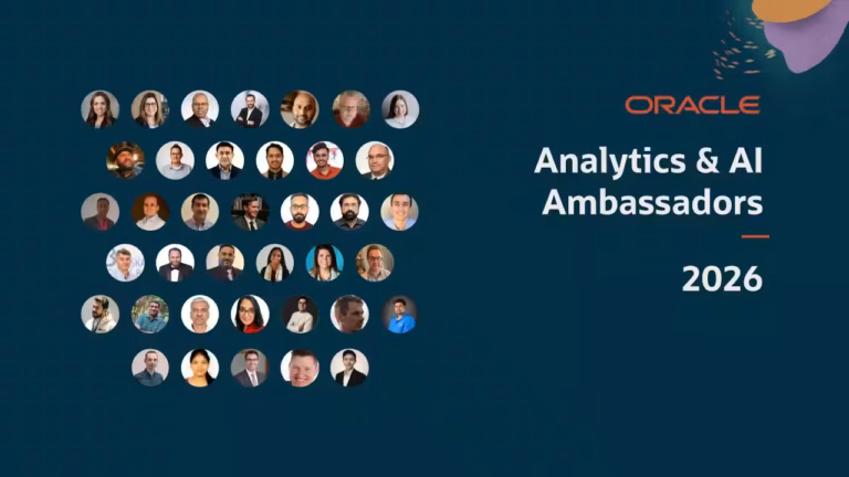 Announcing Oracle Analytics and AI Ambassadors of 2026